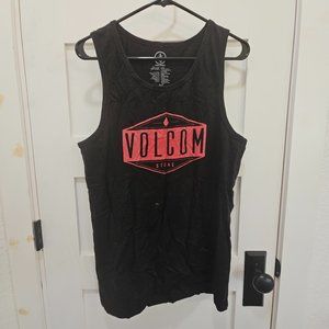 Volcom Tank Top - Black with Red Branding